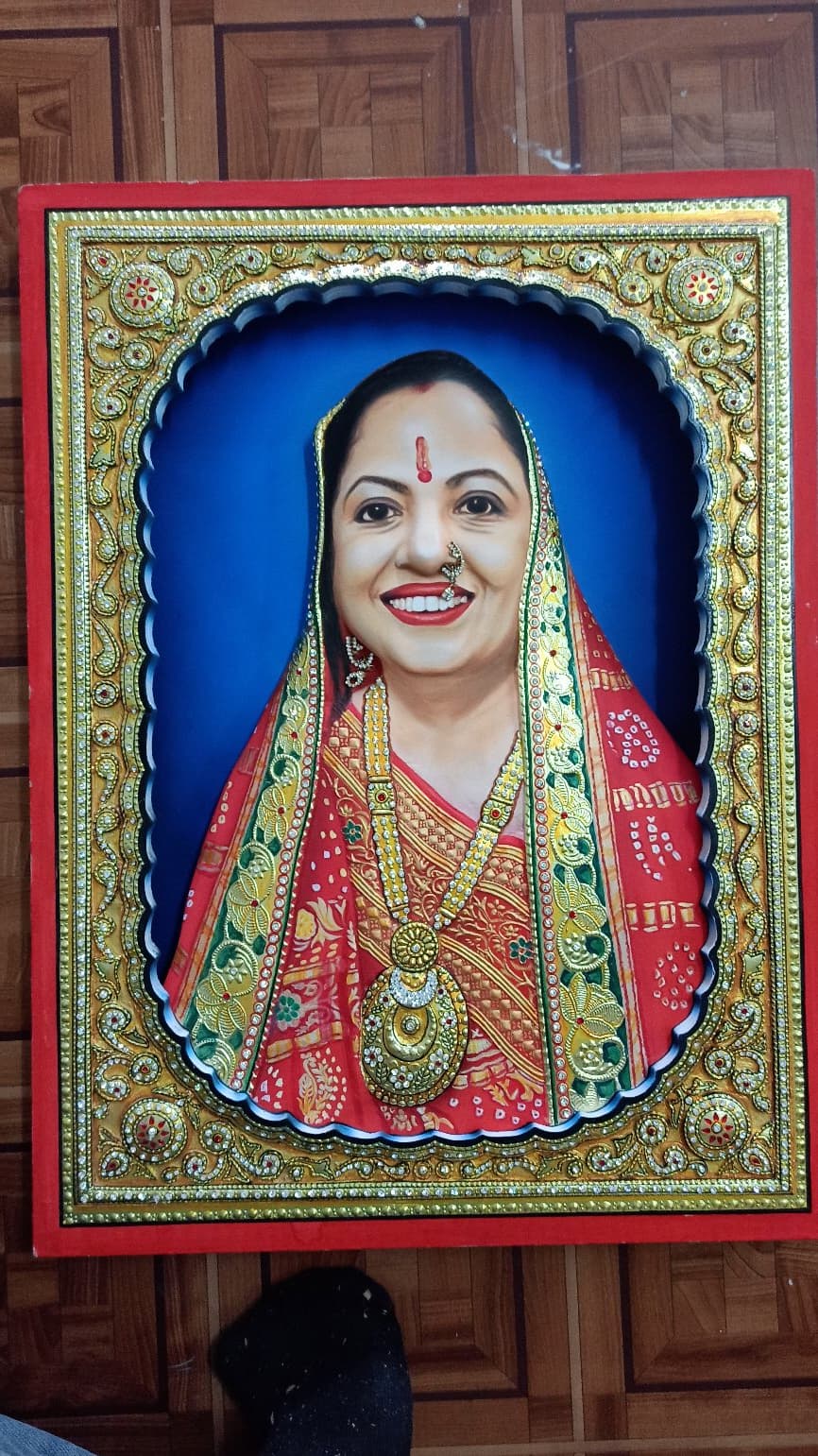 Premium Wooden Frame 20 — Shreenath Aadi Art