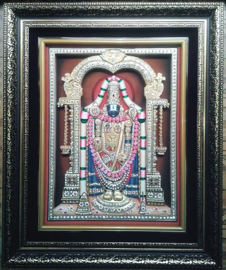 Premium Wooden Frame 40 — Shreenath Aadi Art