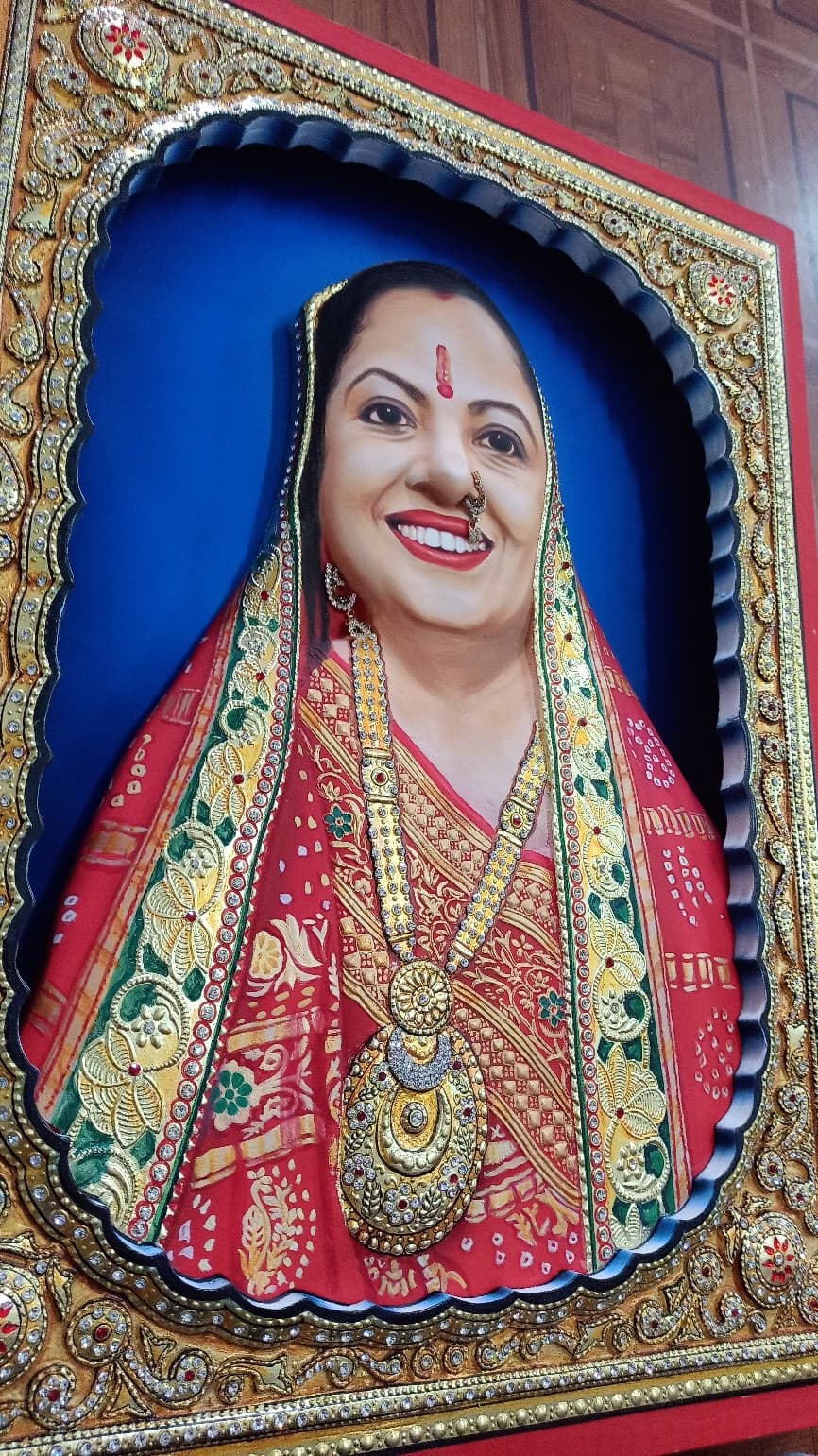 Premium Wooden Frame 7 — Shreenath Aadi Art